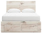 Lawroy Queen Panel Storage Bed, Dresser, Mirror and Nightstand