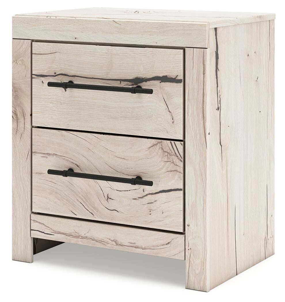 Lawroy Full Panel Storage Bed, Dresser, Mirror and Nightstand