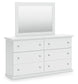 Bostwick Shoals Queen Panel Bed, Dresser and Mirror