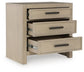 Calmoro Queen Bookcase Bed with Mirrored Dresser and Nightstand