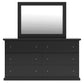 Maribel Twin Panel Bed, Dresser, Mirror, Chest and Nightstand