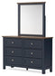 Landocken Twin Panel Headboard, Dresser and Mirror