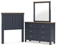 Landocken Twin Panel Headboard, Dresser and Mirror