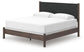 Cadmori King Upholstered Panel Bed, Dresser and Mirror