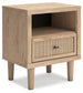 Cielden Full Upholstered Bed with Roll Slats, Dresser, Mirror, Chest and Nightstand