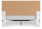 Birmonton King Upholstered Panel Platform Storage Bed, Dresser and Mirror
