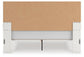 Birmonton King Upholstered Panel Platform Bed, Dresser, Mirror and Nightstand