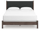 Cadmori King Upholstered Panel Bed, Dresser, Mirror, Chest and Nightstand