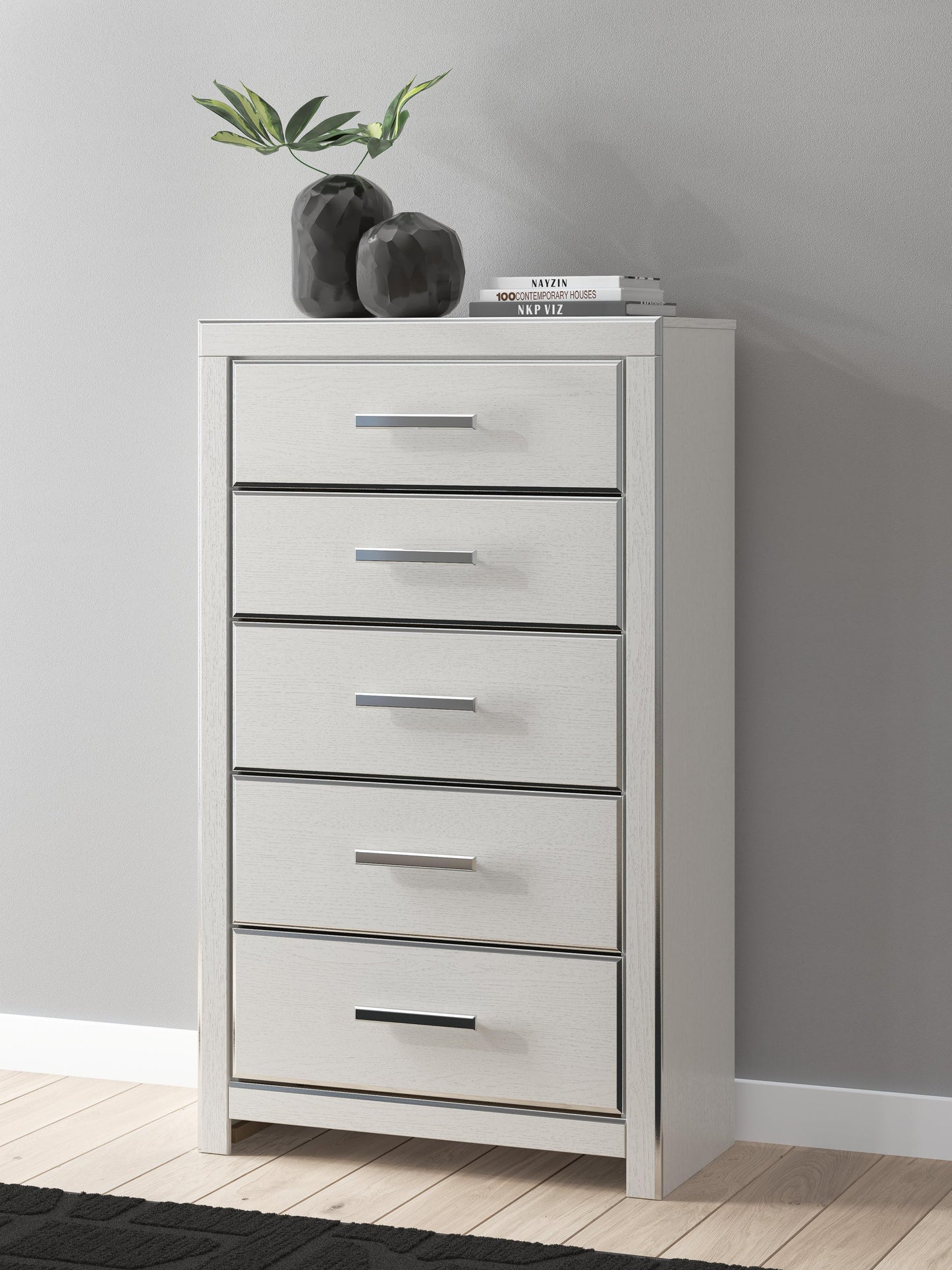 Birmonton Queen Upholstered Panel Bed, Dresser, Mirror and Nightstand