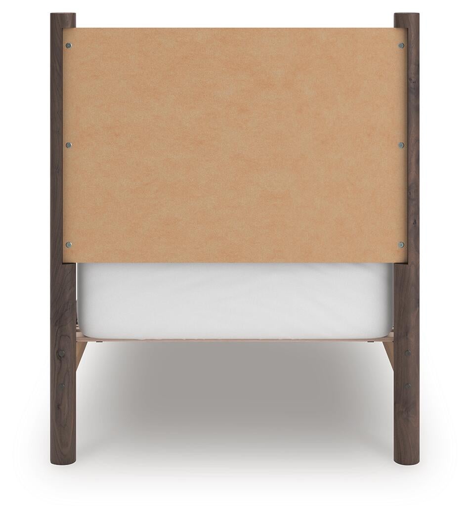 Cadmori Twin Panel Platform Bed, Dresser, Mirror and Nightstand