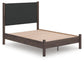 Cadmori Full Upholstered Panel Platform Bed, Dresser, Mirror, Chest and Nightstand