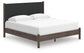 Cadmori King Upholstered Panel Platform Bed, Dresser, Mirror and Nightstand
