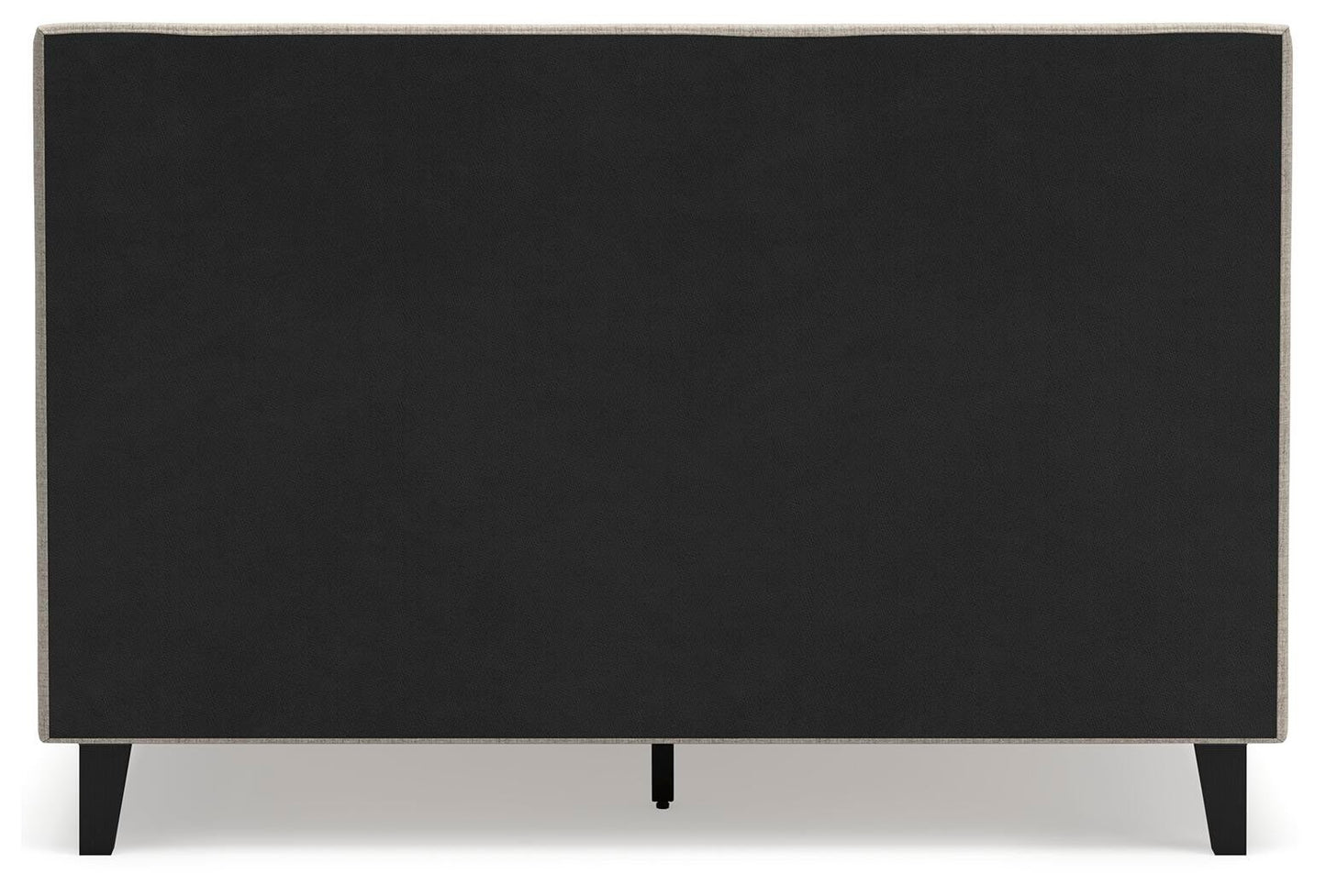 Cielden Queen Upholstered Bed with Roll Slats, Dresser, Mirror, Chest and Nightstand