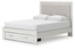 Birmonton Queen Upholstered Panel Platform Storage Bed, Dresser, Mirror, Chest and Nightstand
