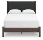Cadmori Queen Upholstered Panel Bed, Dresser, Mirror, Chest and Nightstand