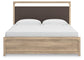 Hollymount King Upholstered Panel Bed, Dresser, Mirror and Nightstand