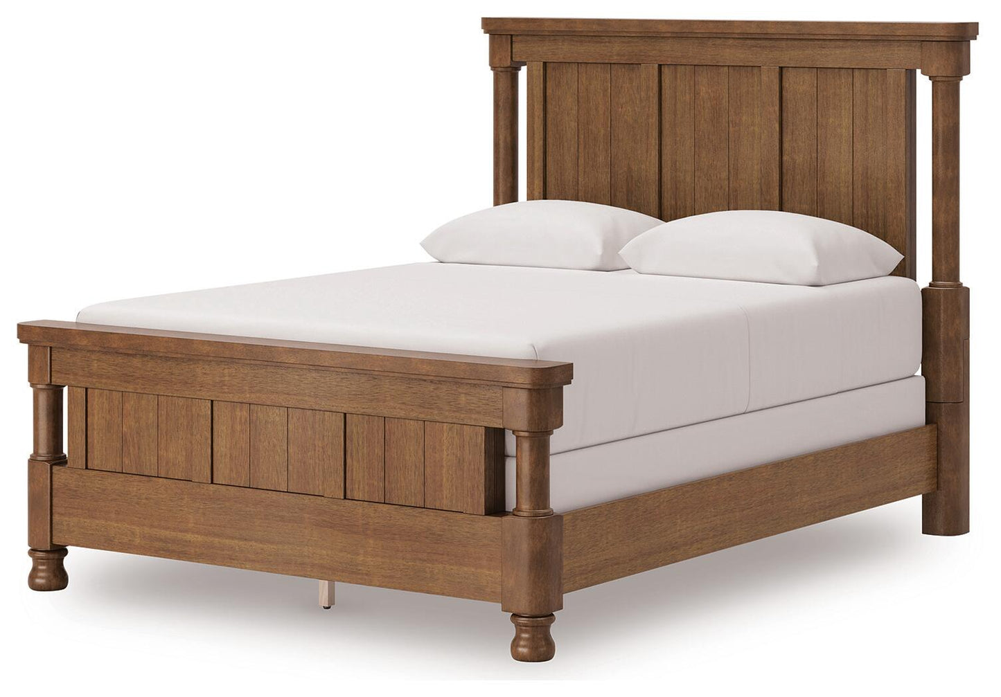 Chadworth Queen Poster Bed with Mirrored Dresser