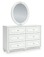 Maylilly Full Upholstered Panel Storage Bed, Dresser, Mirror and Nightstand