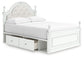 Maylilly Full Upholstered Panel Storage Bed, Dresser, Mirror and Nightstand