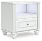 Maylilly Full Upholstered Panel Storage Bed, Dresser, Mirror and Nightstand