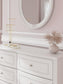 Maylilly Full Upholstered Panel Storage Bed, Dresser, Mirror and Nightstand