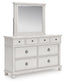 Chadworth King Poster Bed, Dresser, Mirror and Nightstand