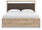 Hollymount King Upholstered Platform Bed, Dresser and Mirror