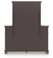 Chadworth California King Poster Bed with Mirrored Dresser
