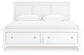 Fortman King Panel Storage Bed with Mirrored Dresser