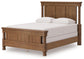 Chadworth Queen Poster Bed with Mirrored Dresser and Nightstand