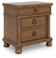 Chadworth Queen Poster Bed with Mirrored Dresser and Nightstand