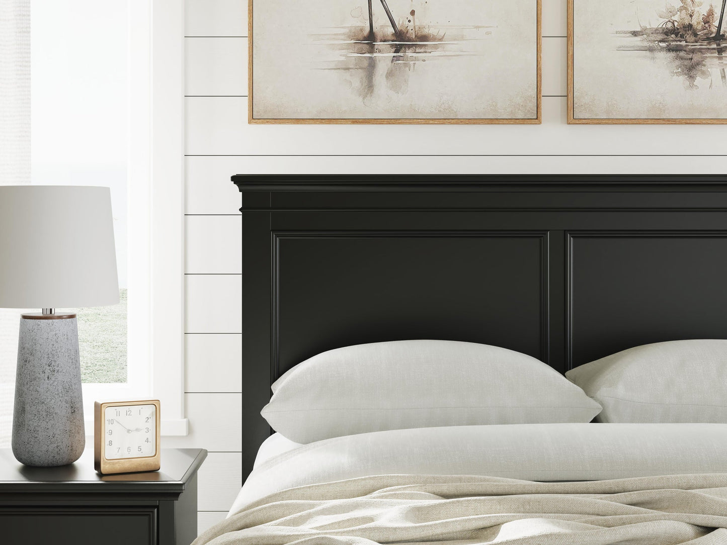 Lanolee Full Panel Storage Bed, Dresser, Mirror and Nightstand