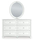 Maylilly Twin Upholstered Panel Bed, Dresser, Mirror and Nightstand