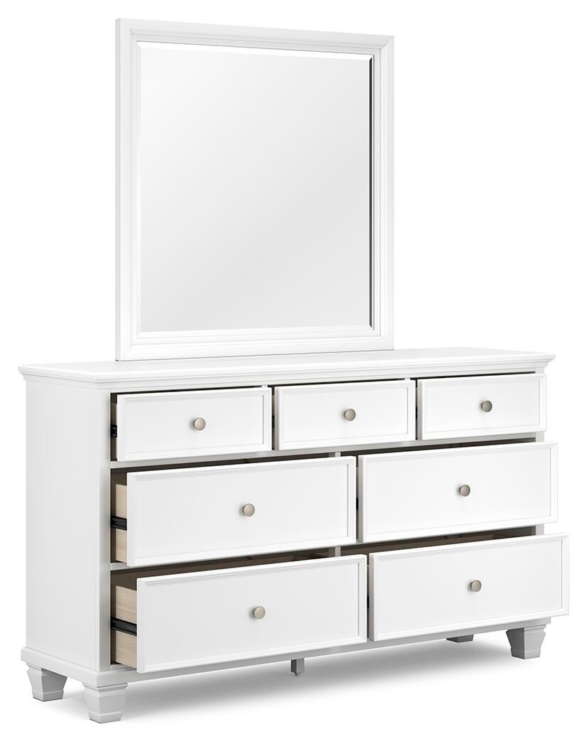 Fortman Twin Panel Storage Bed, Dresser, Mirror and Nightstand