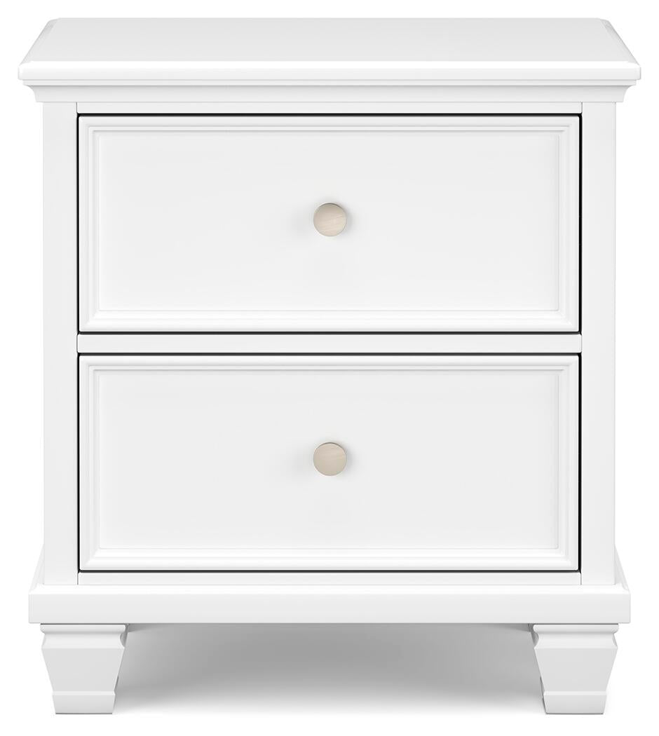 Fortman California King Panel Storage Bed, Dresser, Mirror and Nightstand