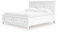 Fortman California King Panel Storage Bed, Dresser, Mirror and Nightstand