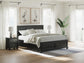 Lanolee California King Panel Storage Bed, Dresser, Mirror and Nightstand