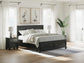 Lanolee King Panel Storage Bed, Dresser, Mirror and Nightstand