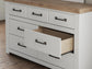 Savonport King Panel Storage Bed. Dresser, Mirror and Nightstand