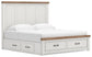 Savonport King Panel Storage Bed, Dresser, Mirror, Chest and Nightstand