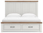 Savonport King Panel Storage Bed, Dresser, Mirror, Chest and Nightstand