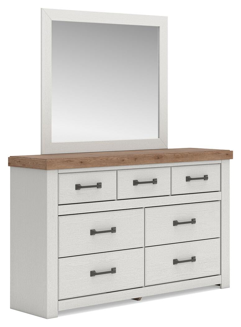 Savonport Queen Panel Bed with Storage, Dresser, Mirror, Chest and Nightstand