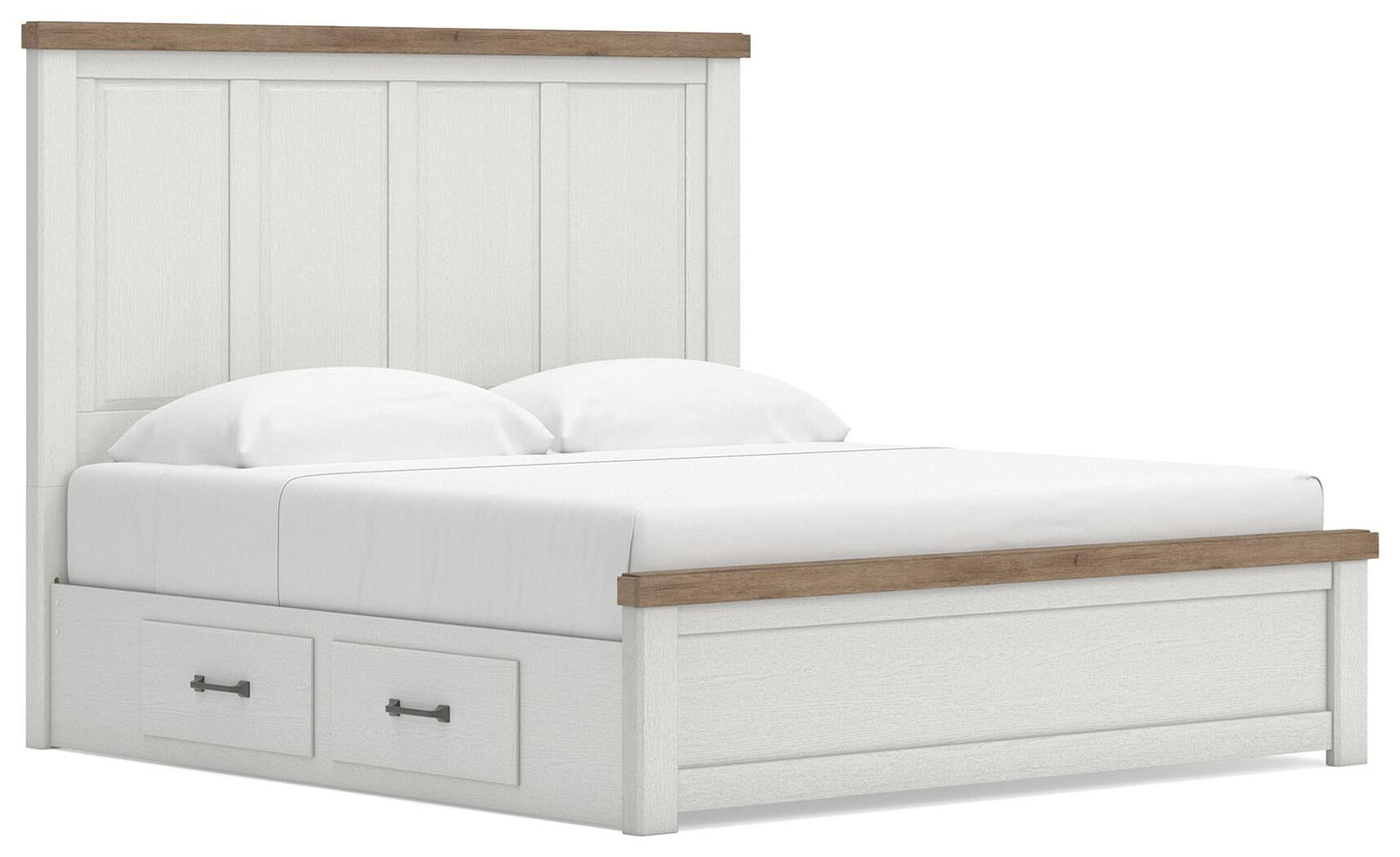 Savonport King Panel Bed with Storage. Dresser, Mirror and Nightstand