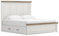 Savonport King Panel Bed with Storage. Dresser, Mirror and Nightstand
