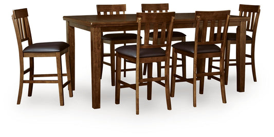 Ralene Counter Height Dining Table and 6 Barstools