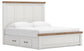 Savonport King Panel Bed with Storage, Dresser, Mirror, Chest and Nightstand