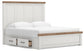 Savonport King Panel Bed with Storage, Dresser, Mirror, Chest and Nightstand
