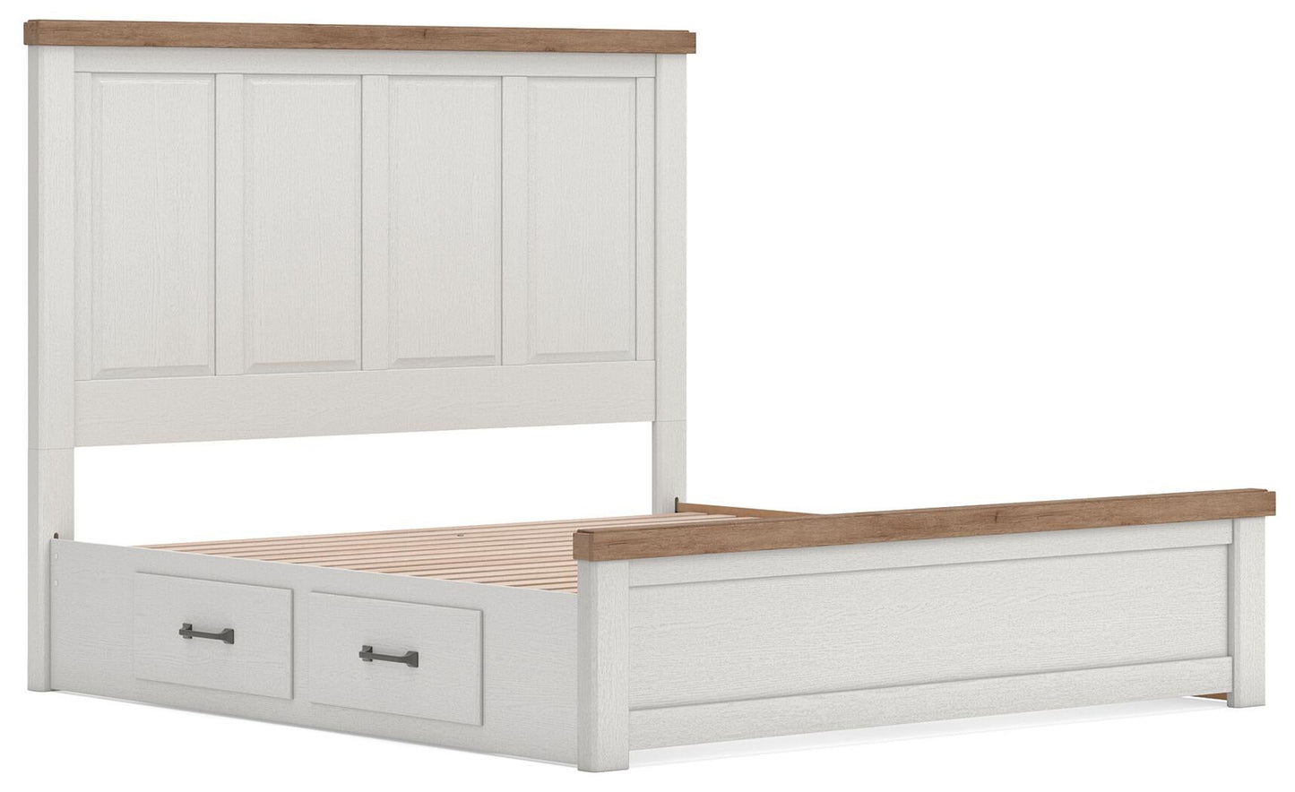 Savonport King Panel Bed with Storage, Dresser and Mirror