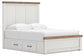 Savonport Queen Panel Bed with Storage. Dresser, Mirror and Nightstand