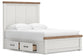 Savonport Queen Panel Bed with Storage. Dresser, Mirror and Nightstand